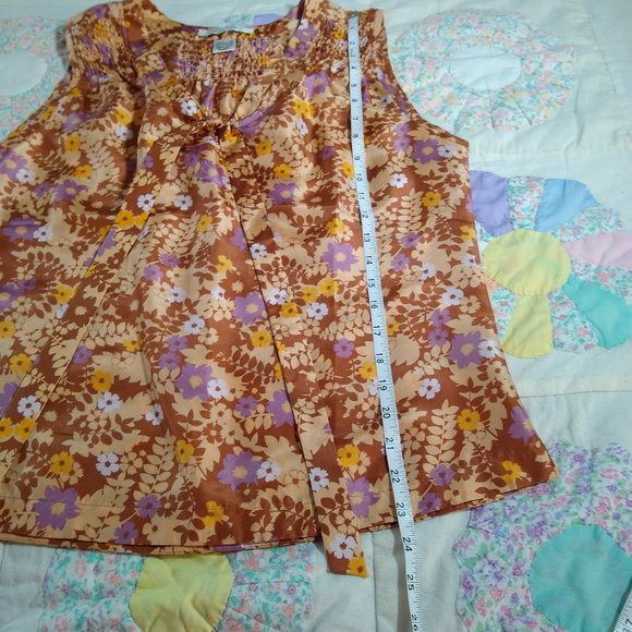 Cote Femme | Silk Sleeveless Blouse | Size 12 🦋 - Picture 6 of 7